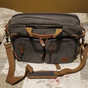 Gray Canvas Coolbell Laptop Bag